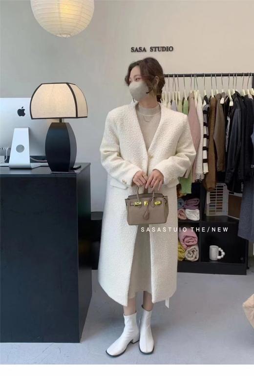 【爆款捡漏】【YW】无忧购【厂家清仓福利款】纯色宽松加厚呢子夹棉保暖长款风衣外套8816（截单7天发货）25年清仓捡漏 商品图3