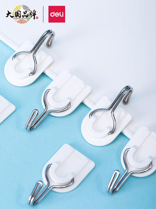 得力19350粘钩挂钩6个装 商品图0