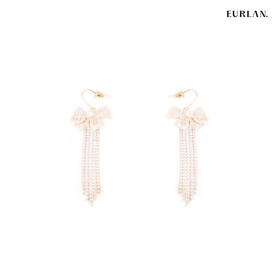 2023春夏流行新款耳环-蝴蝶结流苏款