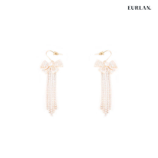 2023春夏流行新款耳环-蝴蝶结流苏款 商品图0