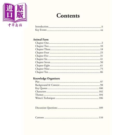 【中商原版】英国CGP Animal Farm - The Complete Novel with Annotations and Knowledge Organisers 商品图1