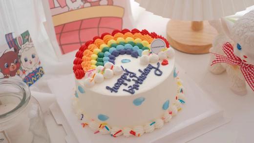 INS风复古“奶油”手绘蛋糕（提前三天预订） | 拍之前请先私聊确认口味和款式（3层胚2层夹心） 商品图6