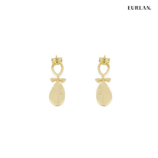 2023春夏流行新款耳环-蝴蝶结白色贝母款 简单百搭 商品图2