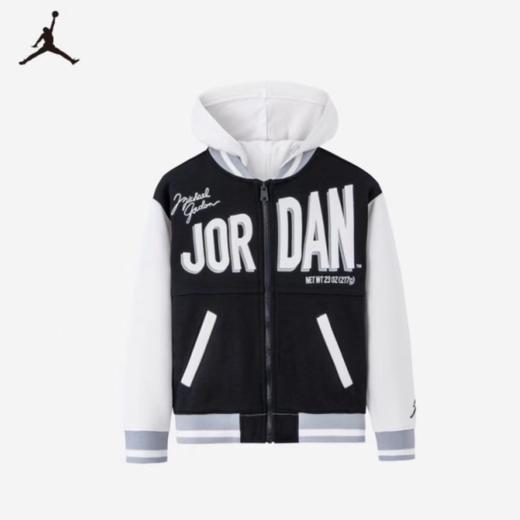 AIR JORDAN耐克男童夹克针织棒球服春新款连帽可拆JD2312015 商品图0