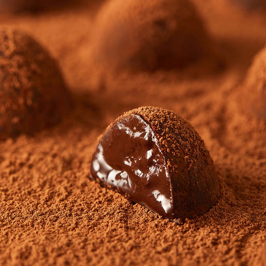 锦华礼巧克力罐装锦华松露形跳跳糖 黑巧克力180g 商品图4