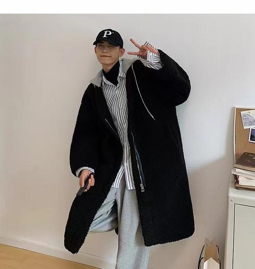 【爆款捡漏】【YW】无忧购【厂家清仓福利款】纯色宽松加厚呢子夹棉保暖长款风衣外套8816（截单7天发货）25年清仓捡漏 商品图8