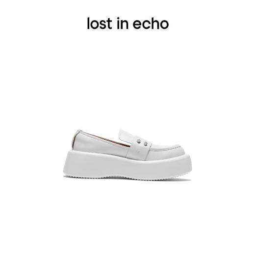 [捡漏价]lost in echo设计师品牌百搭厚底增高松糕鞋铆钉乐福鞋女鞋小皮鞋 商品图1