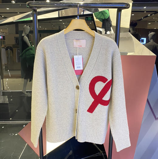 大LOGO刺绣开衫毛衣 商品图0