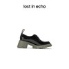 [捡漏价]lost in echo设计师款粗跟系带方圆头增高厚底德比鞋休闲百搭单鞋 商品缩略图1