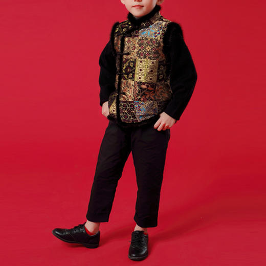 裁缝学苑TQ66新款亲子款拜年服马甲纸样儿童女装上衣外套衣服样板 商品图1