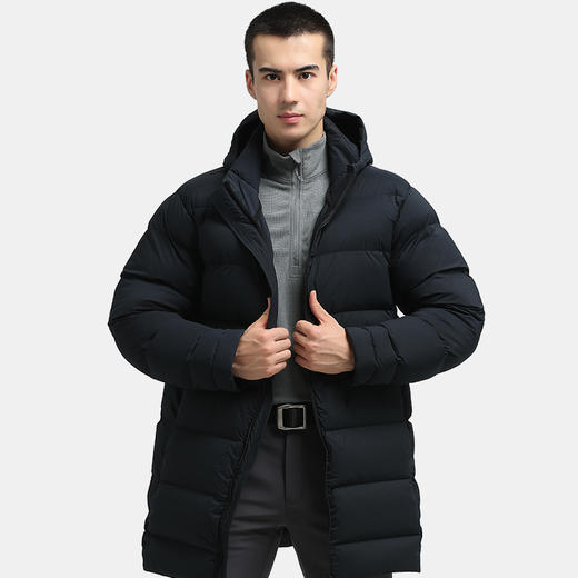 鹰爪行动鲲鹏中长款羽绒服850蓬白鹅绒男士户外连帽羽绒服 商品图2