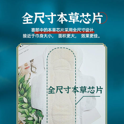 喜郎中迷你卫生巾正品艾草护垫女非纯棉去异味止痒抑菌超薄透气A1 商品图1