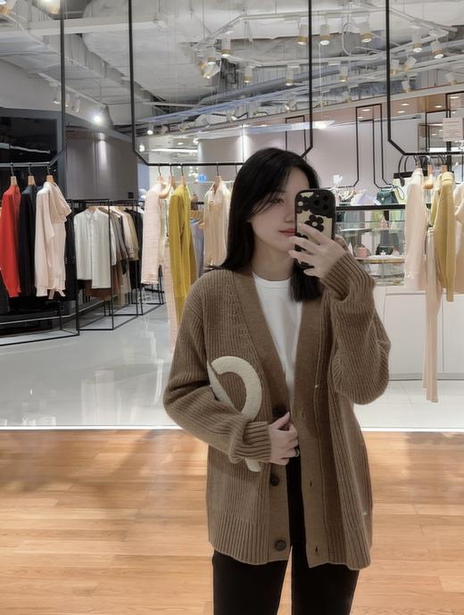 大LOGO刺绣开衫毛衣 商品图2