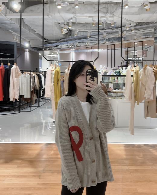 大LOGO刺绣开衫毛衣 商品图1