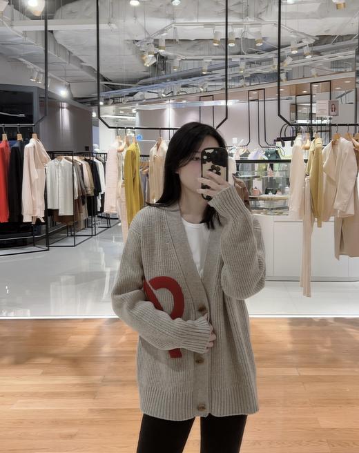 大LOGO刺绣开衫毛衣 商品图2