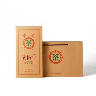 中粮-中茶湖南安化黑茶青砖茶9101收藏茶2kg/金花饱满/原产地直发 商品图4