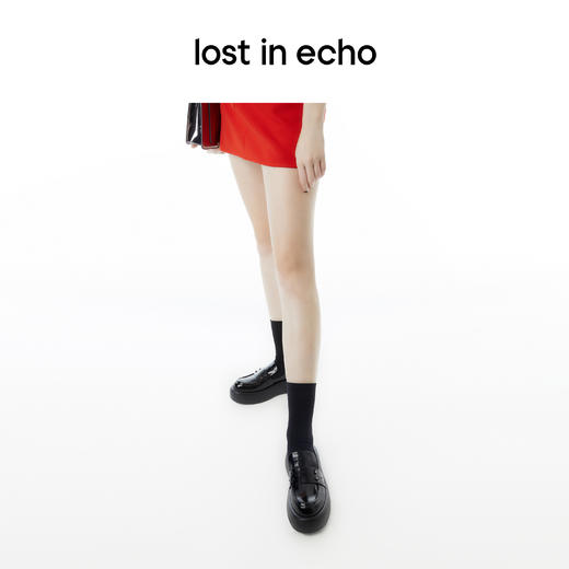 [捡漏价]lost in echo设计师品牌百搭厚底增高松糕鞋铆钉乐福鞋女鞋小皮鞋 商品图3