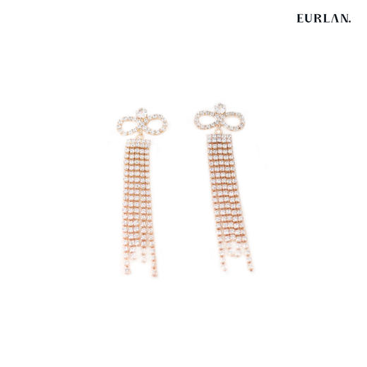 2023春夏流行新款耳环-蝴蝶结流苏款 商品图0