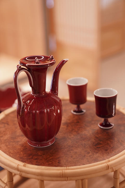 红釉 茶杯 酒杯 茶酒器 商品图1