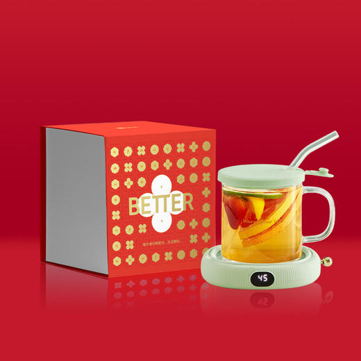 恒温杯垫套装绿色 商品图2