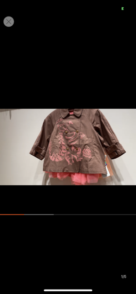 江南布衣婴童  22年春季新品风衣  YM1910400