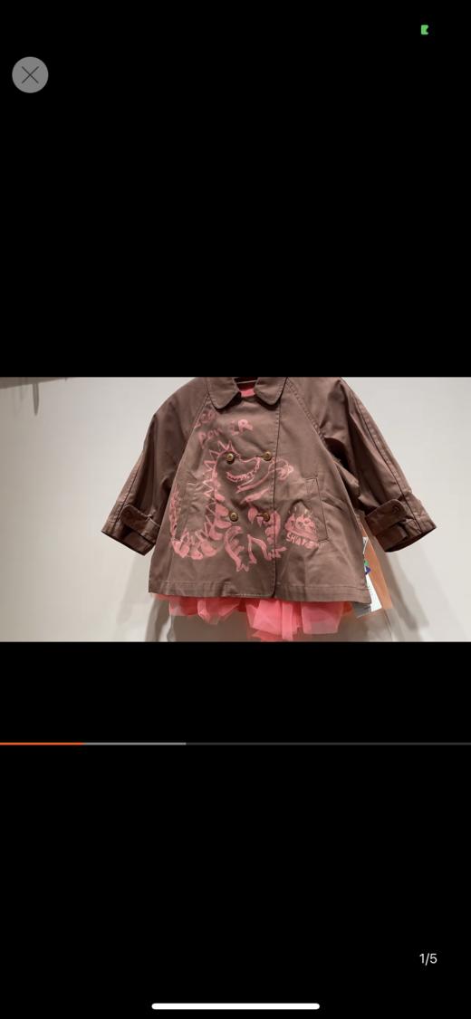 江南布衣婴童  22年春季新品风衣  YM1910400 商品图0