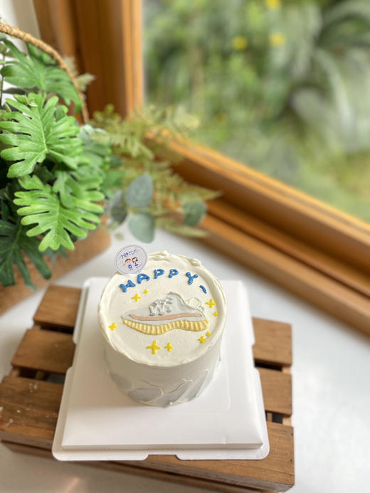 四寸手绘鞋奶油蛋糕 下单前请仔细阅读商品详情 商品图0