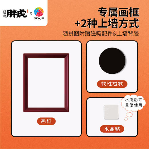 80片迷你拼图 Q1074 我不是胖虎-日常系列-一夜暴富（搭配画框配背胶圆形磁铁 无画架） 商品图2