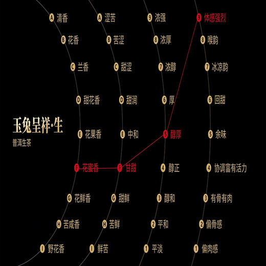 德丰昌生肖饼普洱生茶【玉兔呈祥】2022年 商品图2