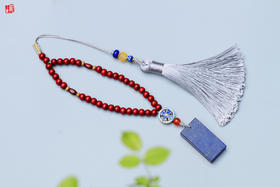 青金石无事牌挂件