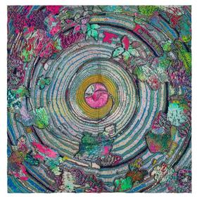 姜淼玫瑰纤维丝巾《基始之轮回》