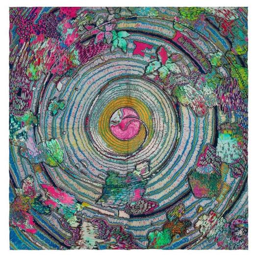 姜淼玫瑰纤维丝巾《基始之轮回》 商品图0