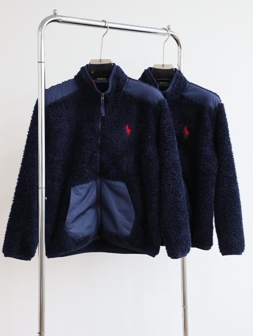 R.L 小馬球 加厚珊瑚绒 拉链毛毛外套 WT541 商品图0