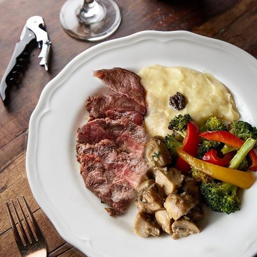 美国特选肋眼附土豆泥烤时蔬 USDA Choice Natural Angus Rib-Eye with Mashed Potato & Veggie 商品图0