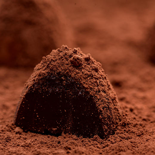 锦华礼巧克力罐装锦华松露形跳跳糖 黑巧克力180g 商品图3