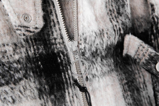 S14907813设计感潮流格纹呢料夹克 商品图1