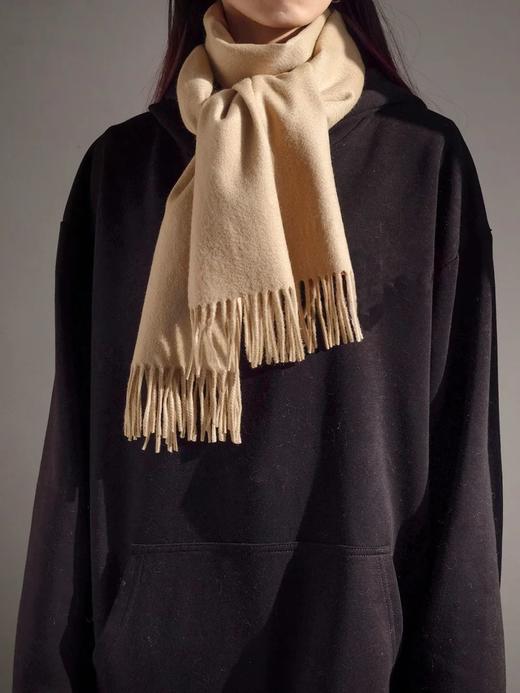 伽罗 JALO 200克水波纹厚羊绒围巾 商品图8