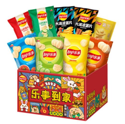 【年货节】乐事（Lay's）新年礼盒 爱意满满大礼盒 630g （新老包装交替发货） 商品图0