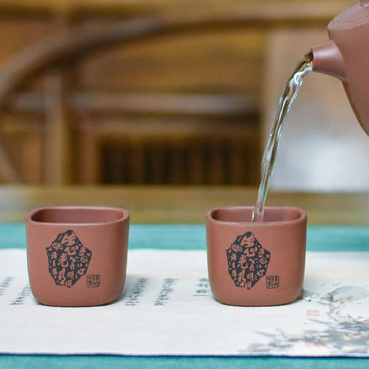 羽诗制造出品 知行方圆套装茶席茶盘紫砂茶具文创礼盒 商品图2