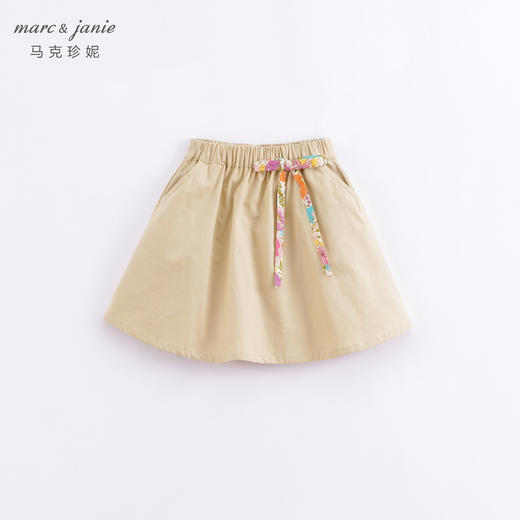马克珍妮春装新款 女童田园风全棉半身裙 儿童短裙230175 商品图1