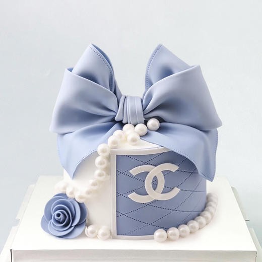 小香风双层蝴蝶结蛋糕3 商品图1