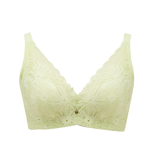 都市丽人完美包容内衣CD超薄3/4杯蕾丝文胸四排软钢圈LB33J1 商品图6