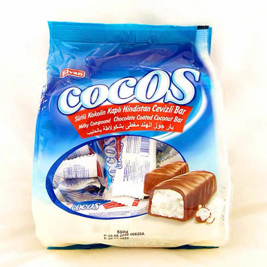 ELVAN椰丝夹心巧克力棒500g 商品图0