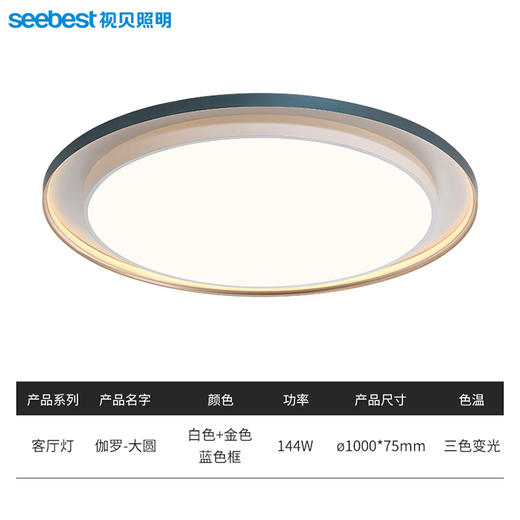 伽罗大圆-客卧灯（2.4G视贝智家） 商品图4