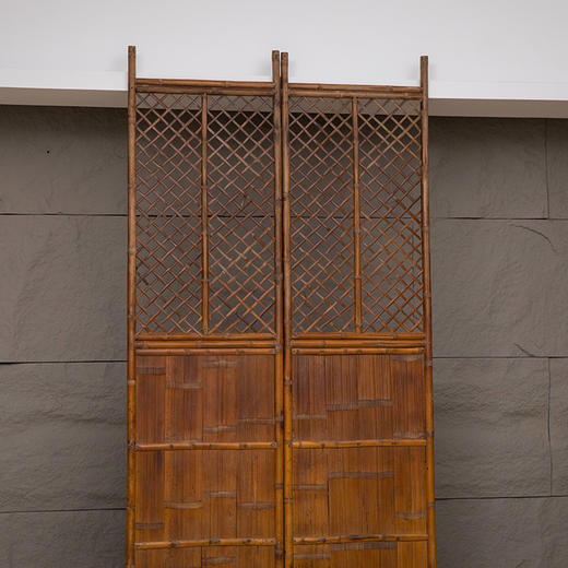 清 竹制隔扇（一对） 商品图4