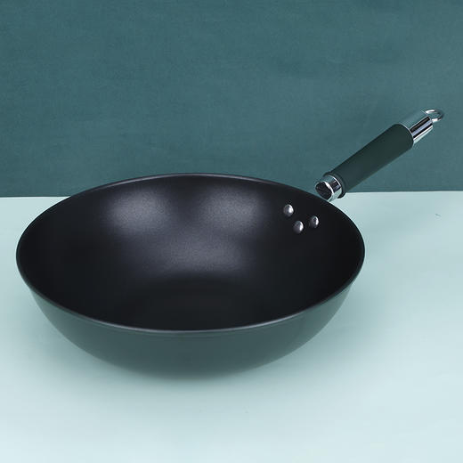 A-TIMES瓦尔加斯复古绿不粘炒锅32CM-CJ-21009 商品图3