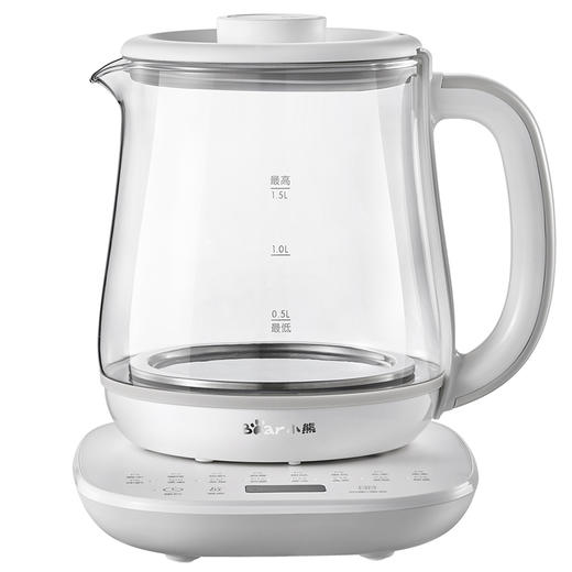 【小程序】小熊养生壶 YSH-D15V7 白色 无滤网 玻璃壶身 商品图0