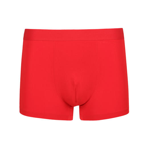 都市丽人简约基础棉拉架平角裤男士内裤新年本命年红品FK3CA2 商品图3