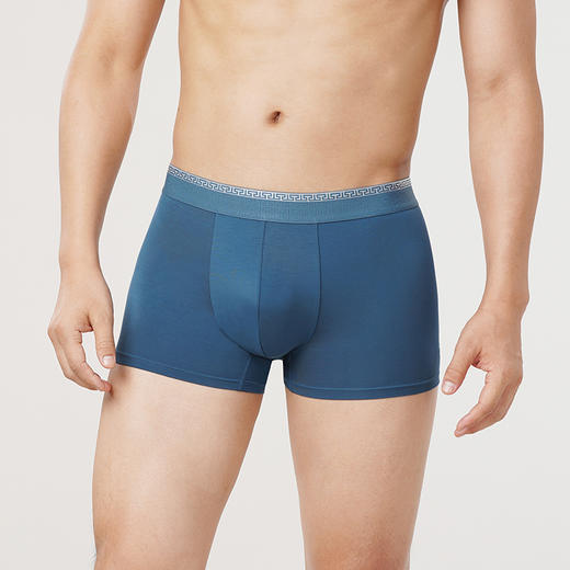 都市丽人简约基础60S木莱尔平角裤男士内裤新年本命年红品FK3HA1 商品图1