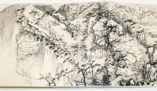 中国历代绘画大师长卷经典：《石涛 江山胜览图》，32开册页装长卷，四川人民美术出版社2018年版，定价88，售价30元。品相95成。 商品图6